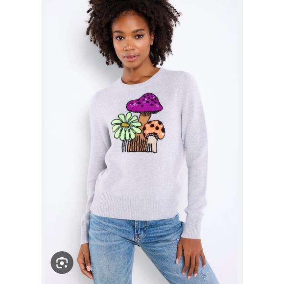 Lisa Todd Sweaters - Lisa Todd Good Trip Sweater Silver Mist XL